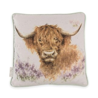 Wrendale Designs 'Highland Heather' Cow Cushion