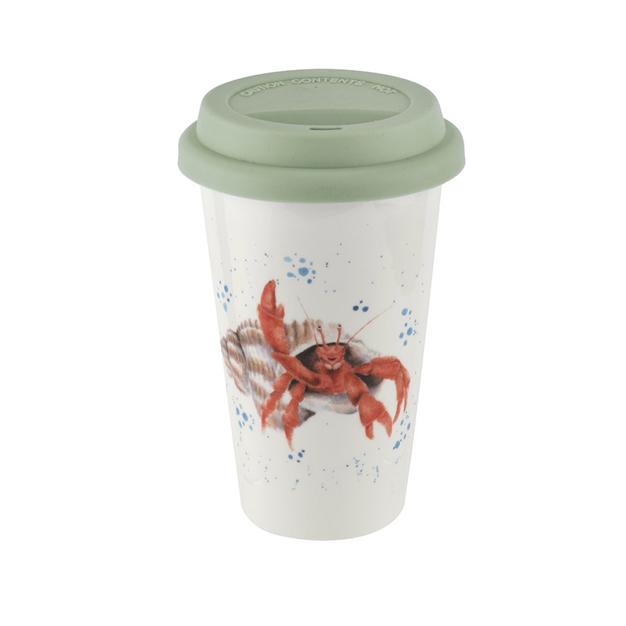 Wrendale Rosie Rabbit Travel Mug With Silicone Lid 0.31L 