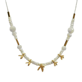 Saphirim Rahav Gemstone Flower Necklace