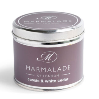 Marmalade Of London Cassis & White Cedar Medium Tin Candle