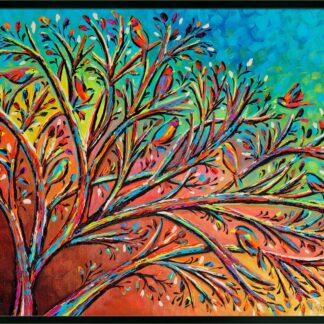 Sunrise Treetop Birds II - Framed Print Wall Art